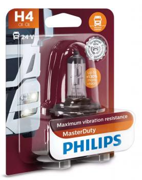 Philips H4 24V Scheinwerferbirne 75/70W P43t-38 24V Halogen MasterDuty 1St Blist